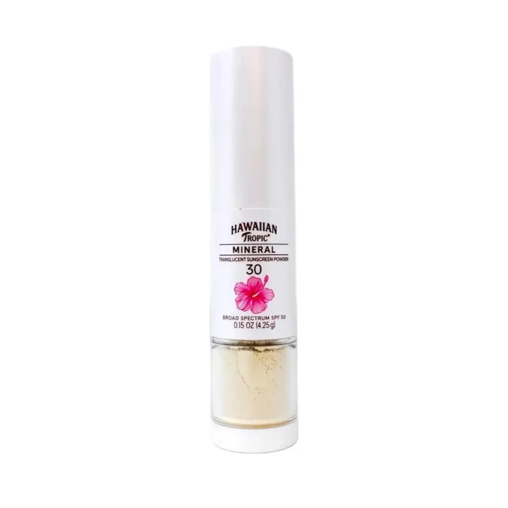 Hawaiian Tropic Mineral Translucent Powder Sunscreen Brush SPF 30, 2 Pack